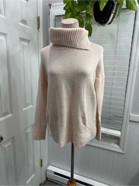 Banana republic Cozy Oversized Turtleneck Sweater - Cream